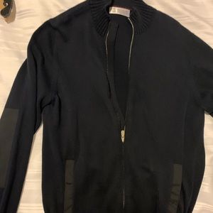 Brunello Cucinelli zip-front knit bomber jacket